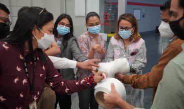 Representantes del BCH realizan recorrido en el sector maquilador