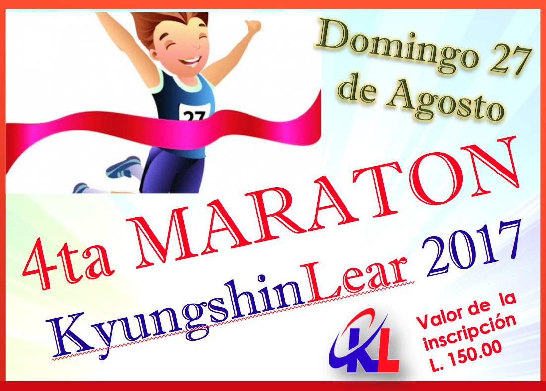 Cuarto maratón KyungshinLear este domingo 27 de agosto