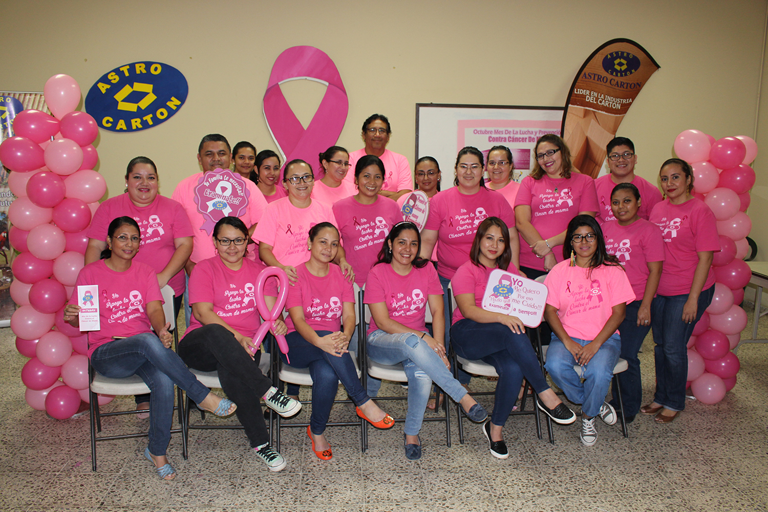 Astro Cartón Honduras realiza Campaña Rosa de Prevención Contra Cáncer de Mama