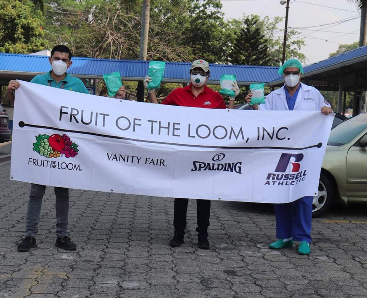 FRUIT OF THE LOOM Y SUS ASOCIADOS VOLUNTARIOS APOYAN HOSPITALES EN EMERGENCIA COVID-19