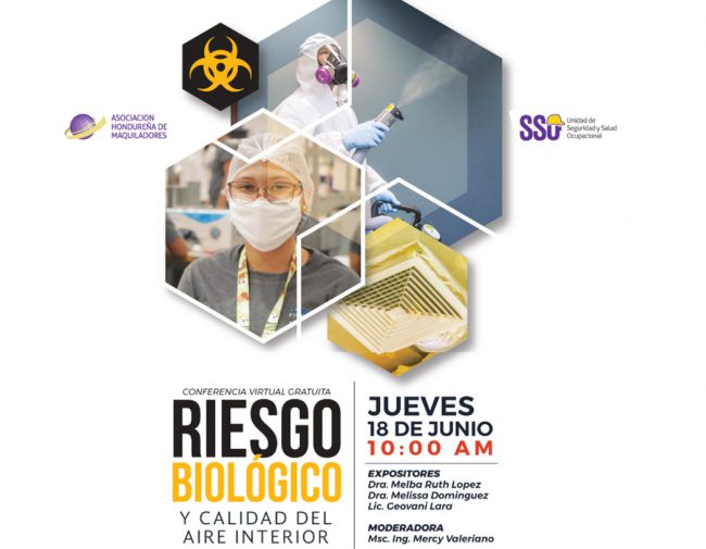 UNIDAD DE SSO DE LA AHM BRINDA CHARLA: “RIESGO BIOLÓGICO Y CALIDAD DE AIRE”