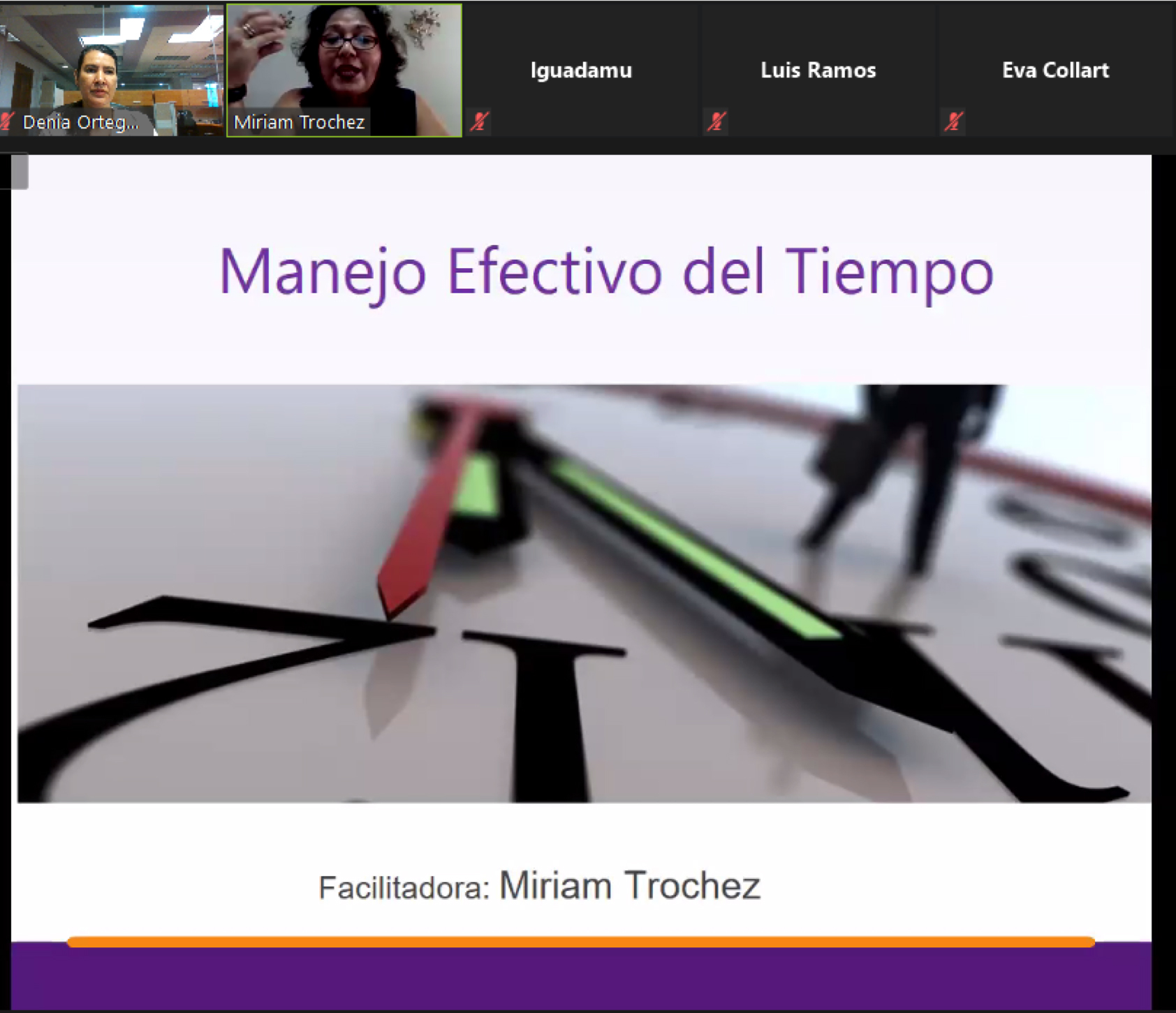 WEBINAR: “ADMINISTRACIÓN EFECTIVA DEL TIEMPO”