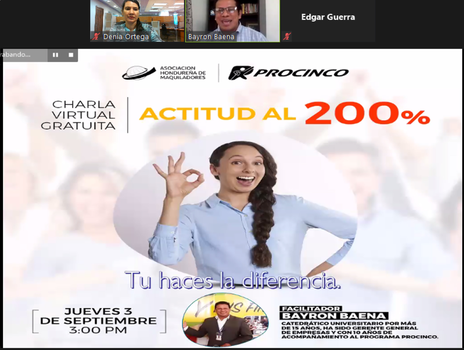 “ACTITUD AL 200%, TÚ HACES LA DIFERENCIA”