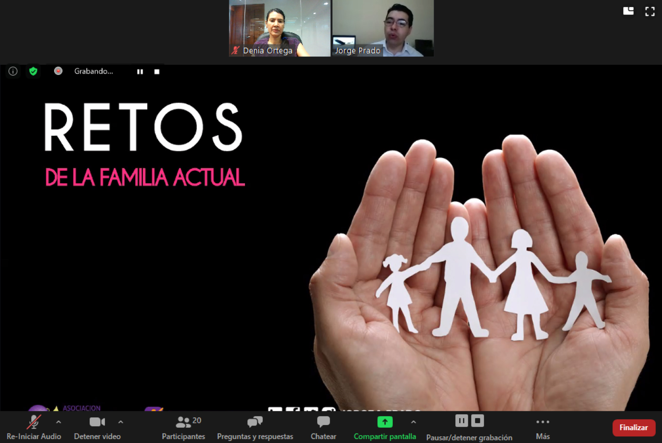 WEBINAR: “RETOS DE LA FAMILIA ACTUAL”