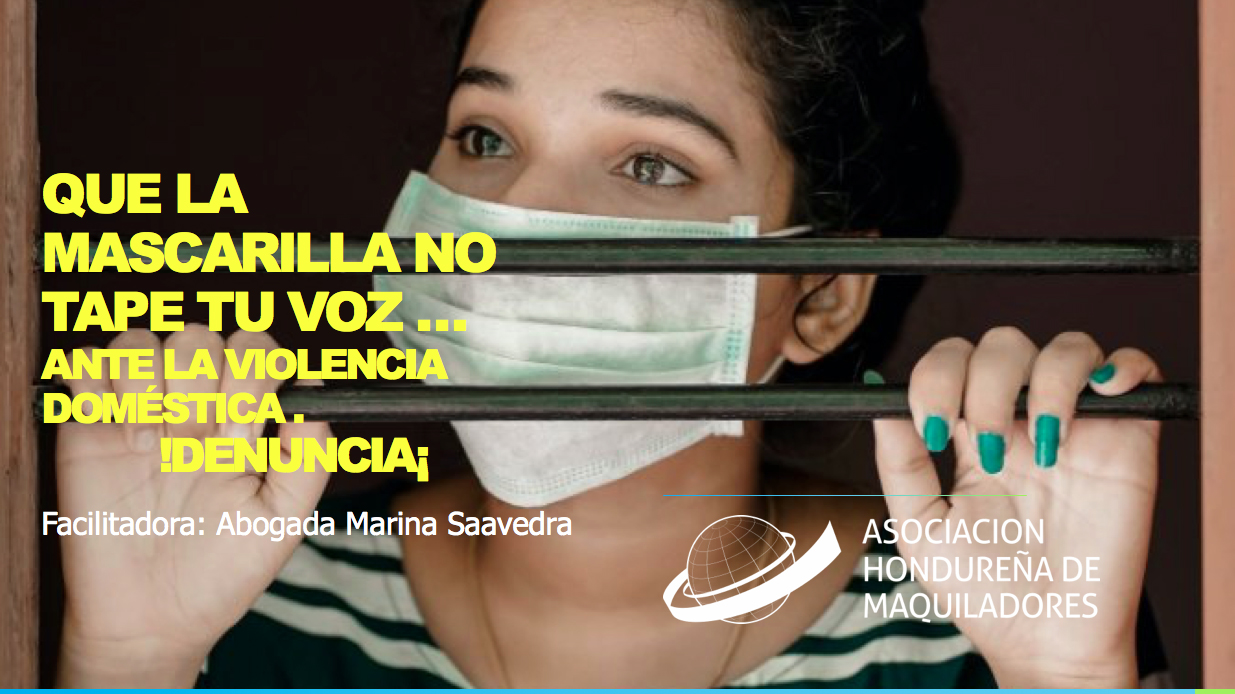 QUE LA MASCARILLA NO TAPE TU VOZ… ANTE LA VIOLENCIA DOMÉSTICA, ¡DENUNCIA!