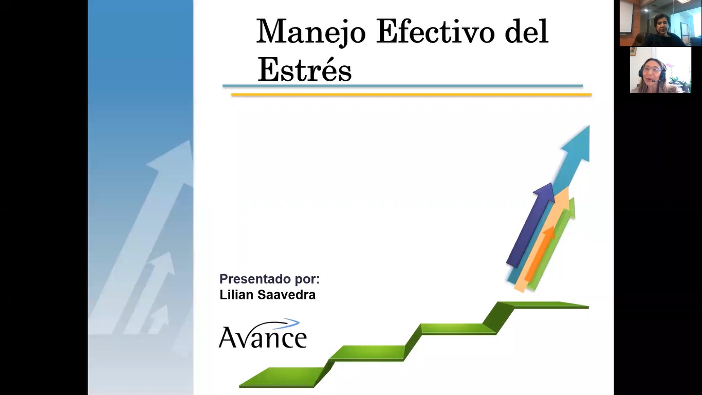 WEBINAR: “APOYO EN EL MANEJO DEL ESTRÉS”