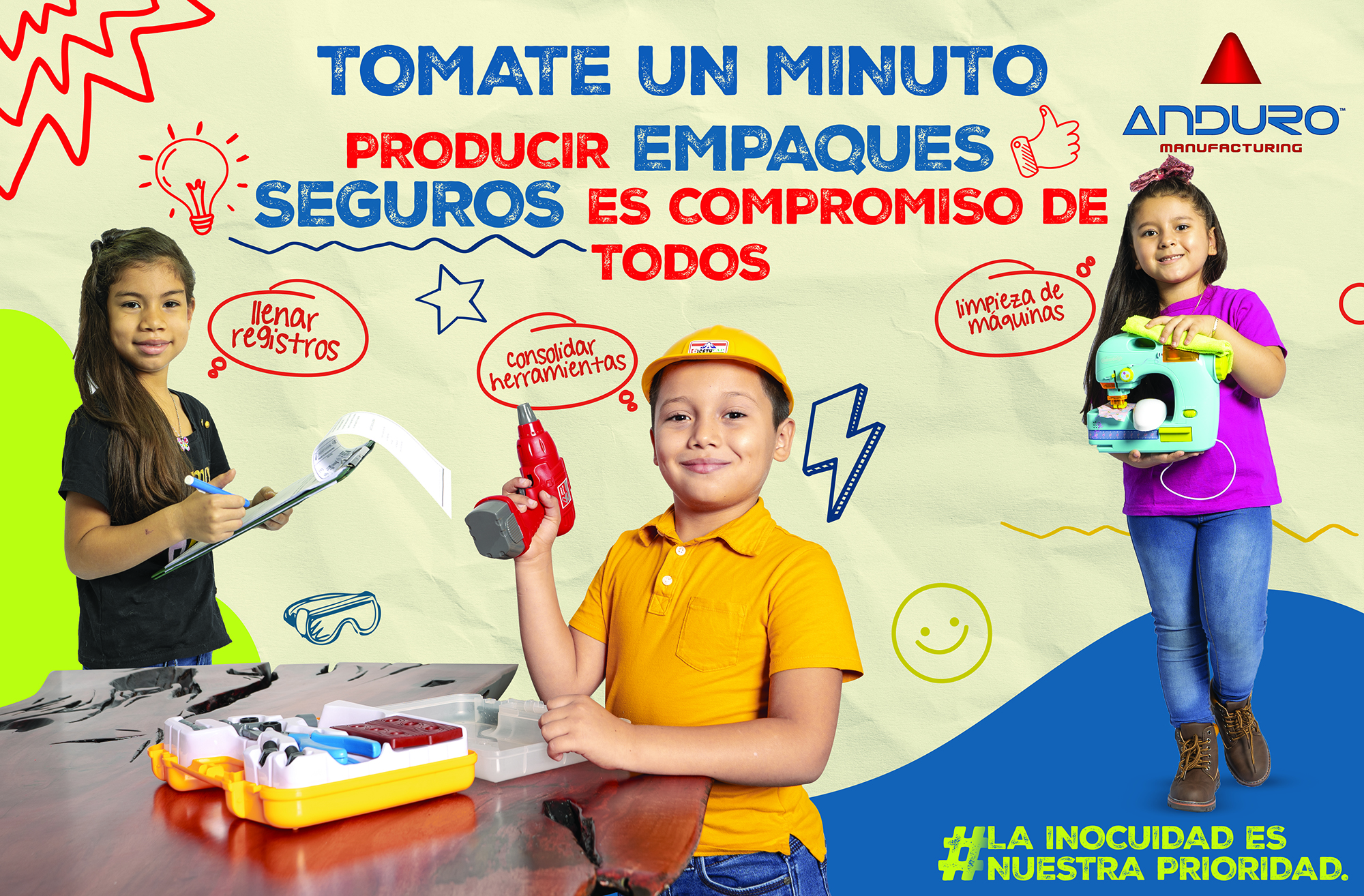 «TOMATE UN MINUTO», CAMPAÑA DE SEGURIDAD E INOCUIDAD DE ANDURO MANUFACTURING